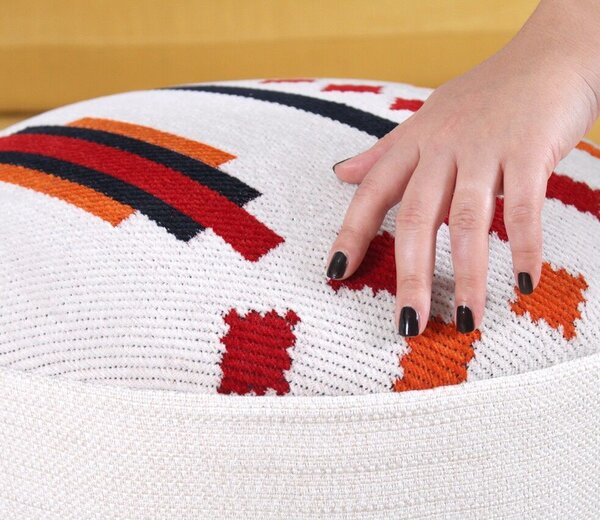 Atelier Del Sofa Puff White Farm - Fehér