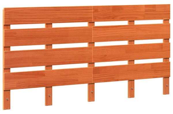 Fejtámla fejtámlával Barna 140.5 x 3 x 80 cm Tömör fenyőfa