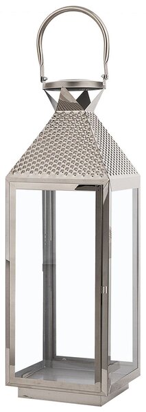 Lámpás BALI Rozsdamentes acél 55 cm Ezüst