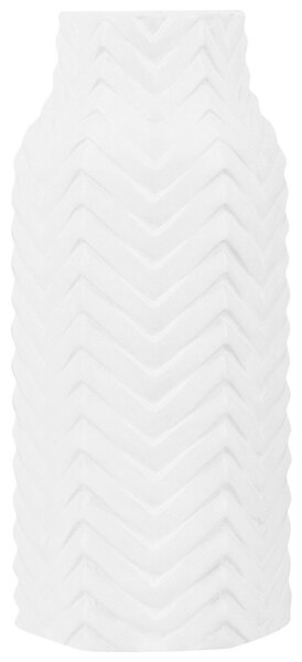 Dekor váza XANTHOS Kőcserép 32 cm Fehér