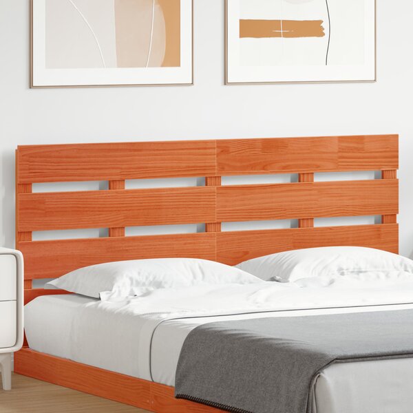 Fejtámla fejtámlával Barna 140.5 x 3 x 80 cm Tömör fenyőfa