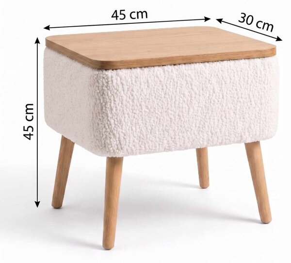 Hanah Home Nightstand Anthracite Nivo - Anthracite