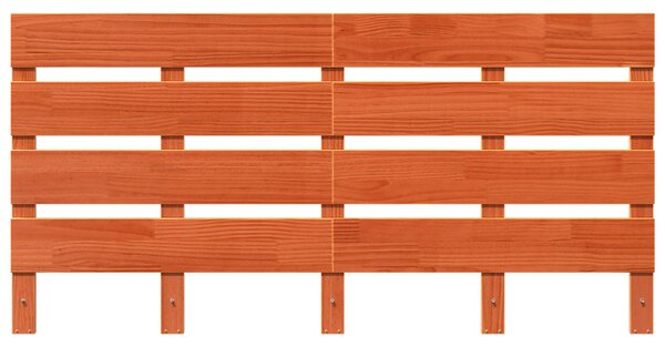Fejtámla fejtámlával Barna 140.5 x 3 x 80 cm Tömör fenyőfa