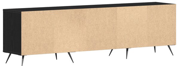 TV Szekrény Fekete 150x30x44,5 cm Műanyag