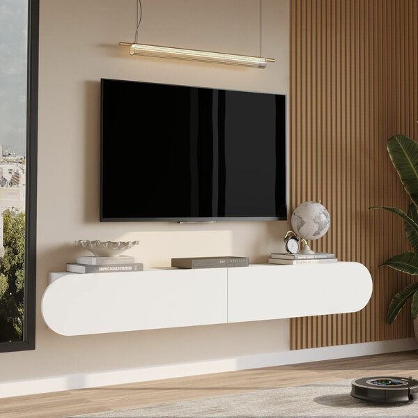 Hanah Home TV állvány, fehér LUM1-W