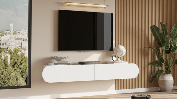 Hanah Home TV állvány, fehér LUM1-W