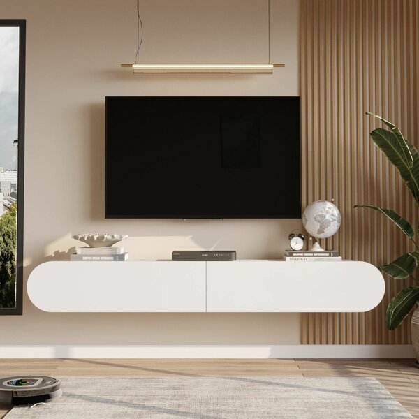 Hanah Home TV állvány, fehér LUM1-W