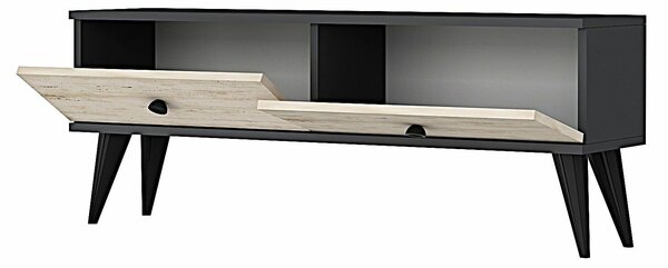 Hanah Home TV állvány Antracit Travertin Mona 120 - Antracit, Travertin