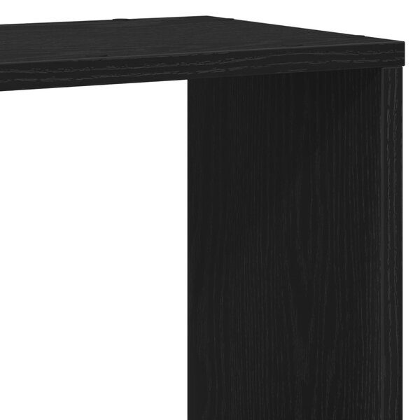 Könyvespolc Fekete Tölgy 100x24x124 cm Mérnöki Fa