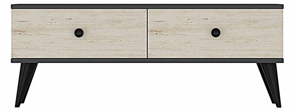 Hanah Home TV állvány Antracit Travertin Mona 120 - Antracit, Travertin