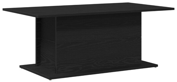 Fekete Tölgy Kávézóasztal 102x55,5x40 cm Szerelt Fa