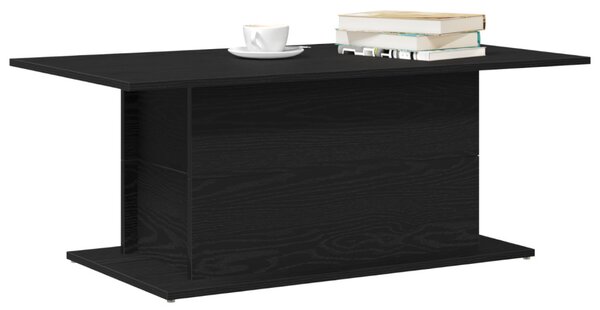 Fekete Tölgy Kávézóasztal 102x55,5x40 cm Szerelt Fa