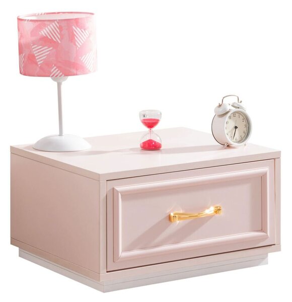 Hanah Home Éjjeliszekrény Pink Fehér Rosa