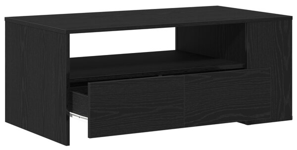 Dohányzóasztal Fekete tölgy 102 x 55 x 43,5 cm Szerelt Fa