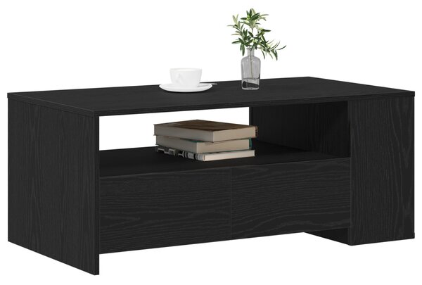 Dohányzóasztal Fekete tölgy 102 x 55 x 43,5 cm Szerelt Fa