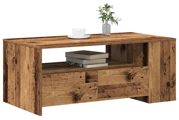 Kávézóasztal Öreg Fa 102x55x43,5 cm Mérnöki Fa