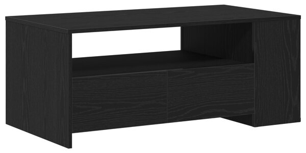 Dohányzóasztal Fekete tölgy 102 x 55 x 43,5 cm Szerelt Fa