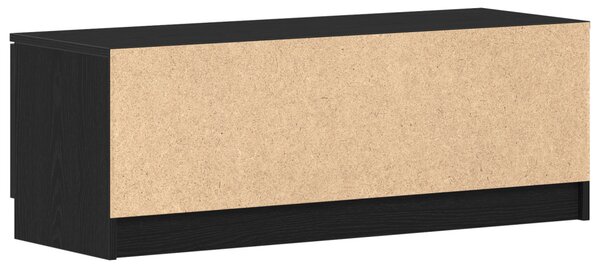 TV Szekrény Fekete Tölgy 102x35x36,5 cm Felépített Fa