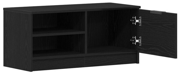 TV szekrény 80 x 35 x 36,5 cm Fekete tölgy Szerelt Fa