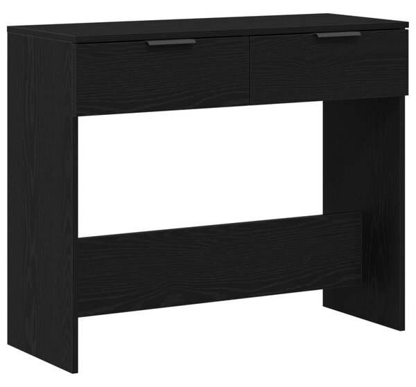 KonzolAsztal Fekete Tölgy 90x36x75 cm Mérnöki Fa