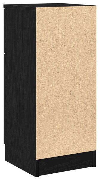 Fekete tölgy oldalszekrény 30x30x70 cm MDF