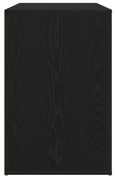 Íróasztal Fekete Tölgy 100x49x75 cm Műszaki Fa