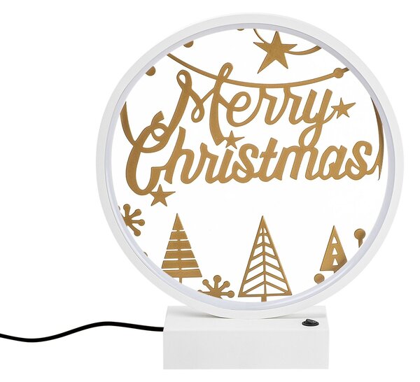 Opviq Asztali lámpa Fehér Arany XMAS12