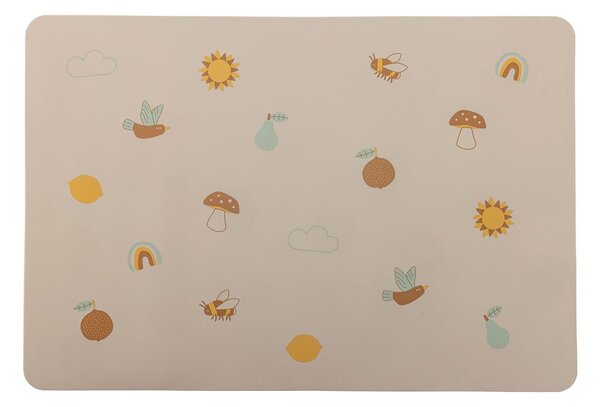 Szilikon gyerek tányéralátét 25,5x37 cm Agnes – Bloomingville Mini