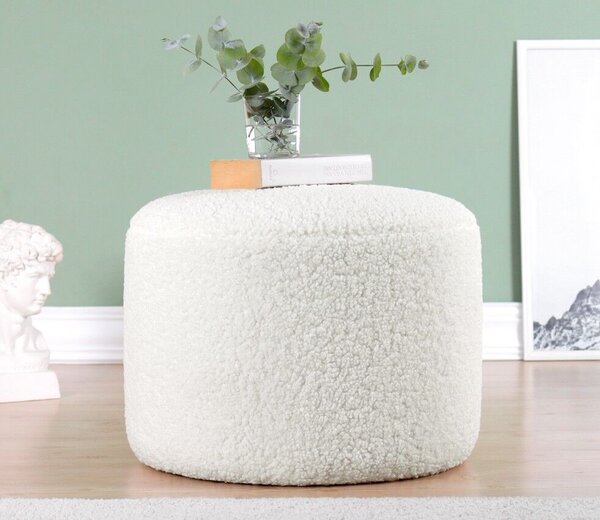 Atelier Del Sofa Puff White Skylee - Fehér