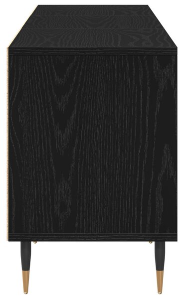TV szekrény fiókkal Fekete tölgy 150 x 30 x 44,5 cm Faanyag