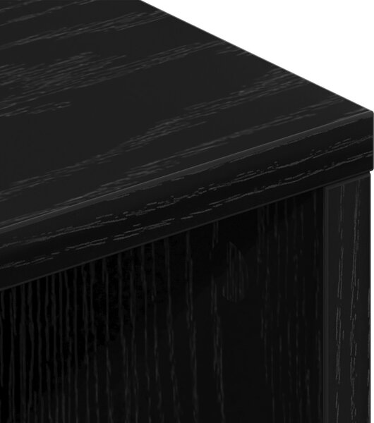 TV szekrény fiókkal Fekete tölgy 150 x 30 x 44,5 cm Faanyag