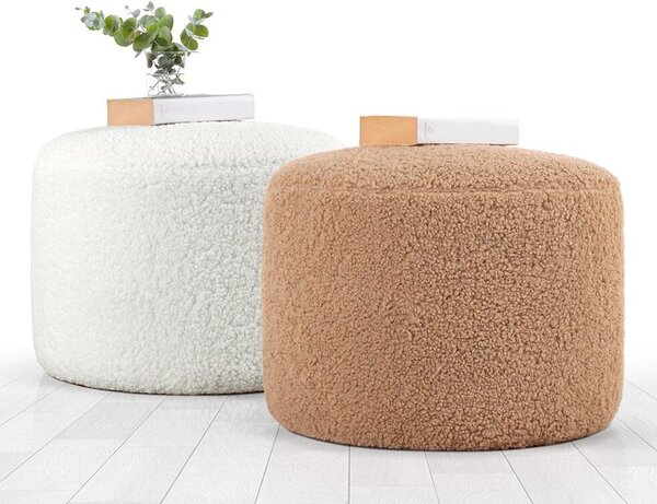 Atelier Del Sofa Puff White Skylee - Fehér