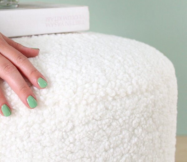 Atelier Del Sofa Puff White Skylee - Fehér