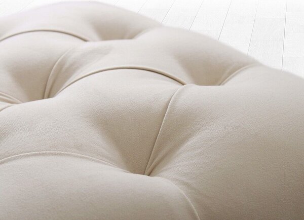 Atelier Del Sofa Krém Virágmintás Puff - Krém