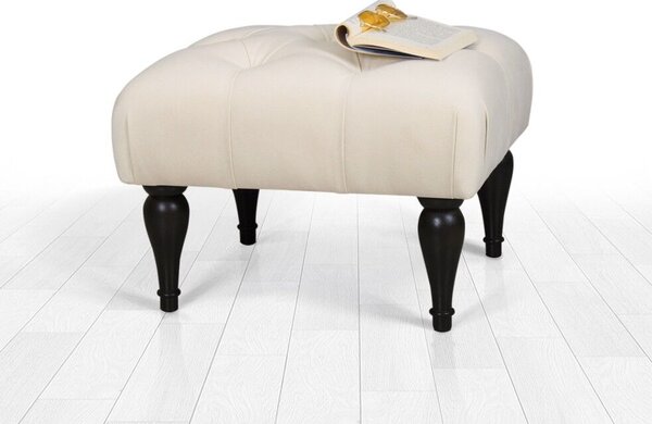 Atelier Del Sofa Krém Virágmintás Puff - Krém