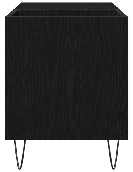 Hanglemez szekrény ajtóval Fekete tölgy 85 x 38 x 48 cm Faanyag