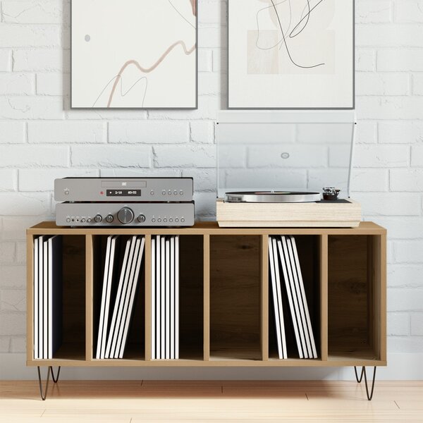 Hanglemez szekrény polcokkal Régi fa 100 x 38 x 48 cm Faanyag