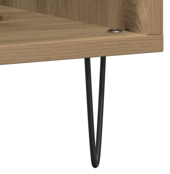 Hanglemez szekrény polcokkal Régi fa 100 x 38 x 48 cm Faanyag