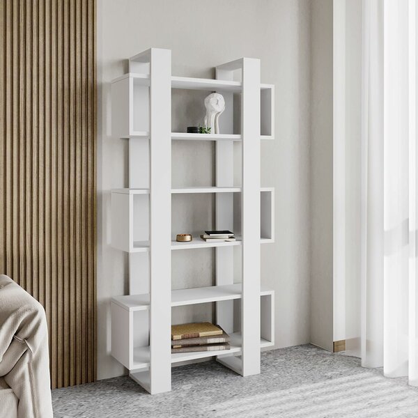 Hanah Home Könyvespolc Fehér Milano - Fehér