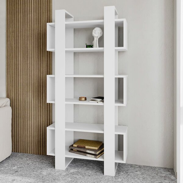 Hanah Home Könyvespolc Fehér Milano - Fehér