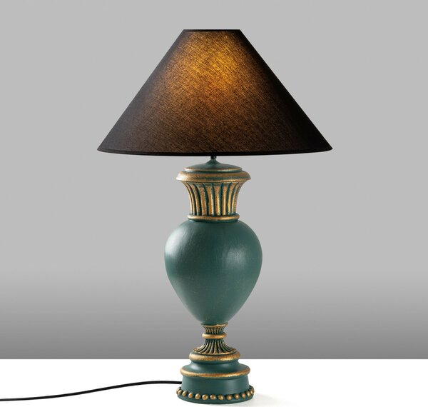 Opviq Asztali lámpa Zöld Fekete ELEGANZE-5321
