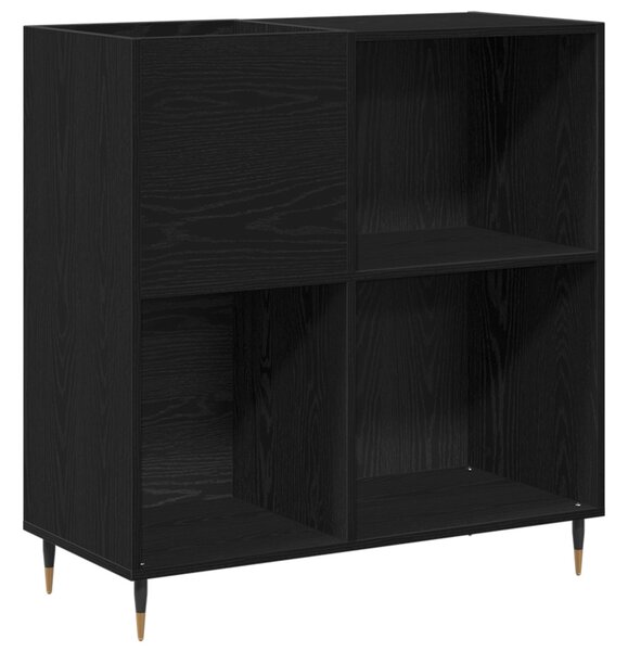 Hanglemez szekrény Fekete tölgy 85 x 38 x 89 cm Szerelt Fa