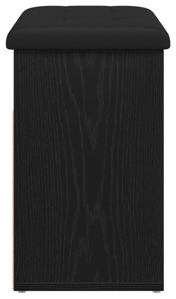 Tárolópad Fekete Tölgy 60x30x48 cm Műanyag