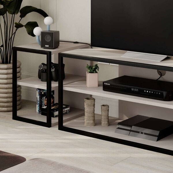 Hanah Home TV-állvány Light Mocha Echo - Light Mocha