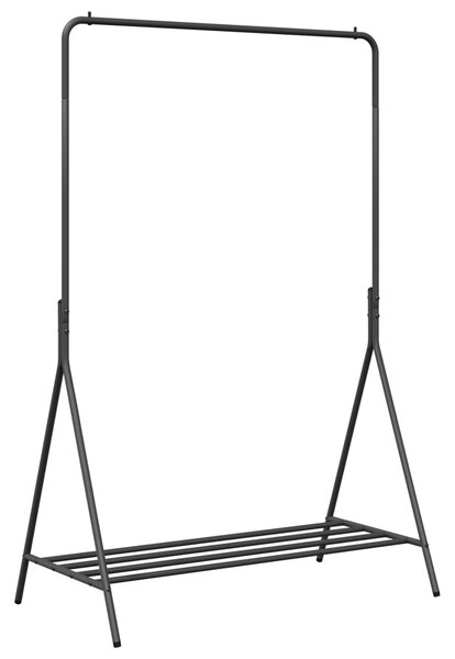 Ruhafogó tárolóval Fekete 100 x 56 x 154 cm Acél
