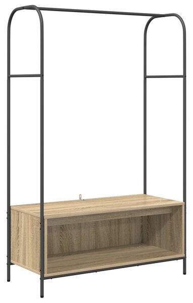 Polcos ruhatartó Sonoma tölgy 100x44x160 cm