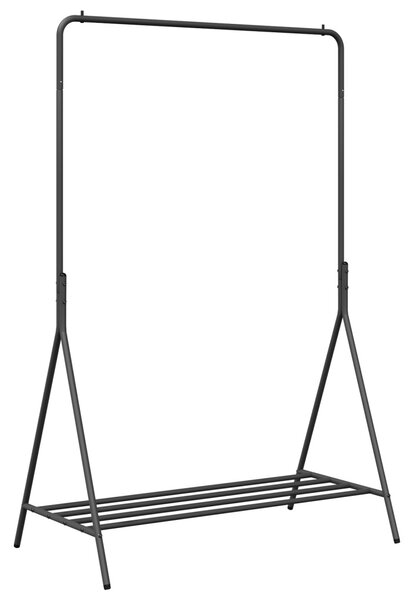 Ruhafogó tárolóval Fekete 100 x 56 x 154 cm Acél