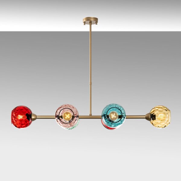 Opviq Multicolor Gold Benek csillár - 15 - 14486