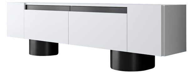 Hanah Home TV-állvány fehér, fekete Bohem - fehér, fekete