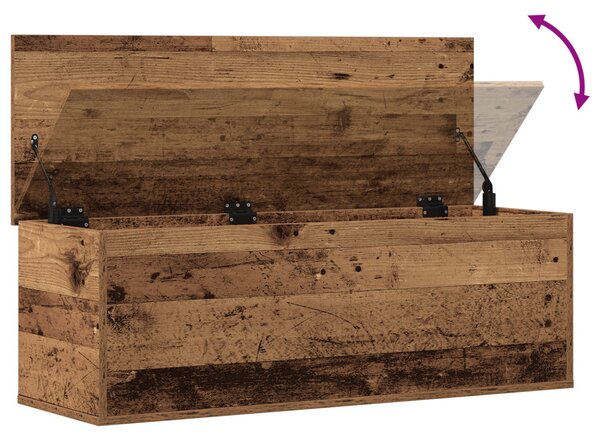 Tárolódoboz Régi Fa 102x35x35 cm Műgyanta Fa